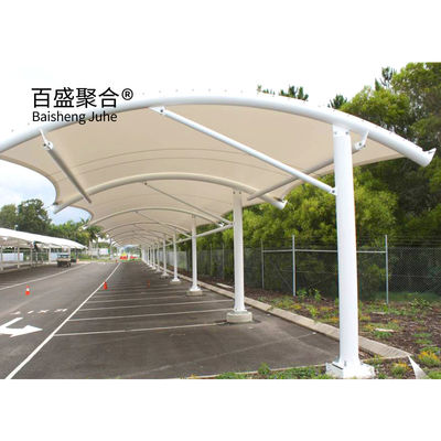 Modern Yumuşak Su geçirmez Rüzgâr geçirmez PVDF PTFE Membran Yapısı Carports Çadır Tasarımı