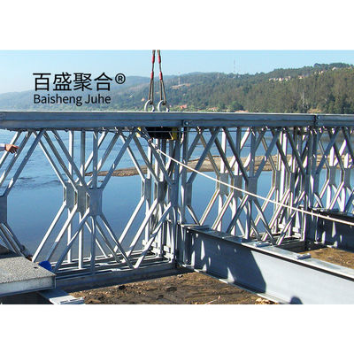 Hızlı İnşaat Truss Bailey Köprüsü Toleransı ± 1% ve Q355/Sınıf 350/ASTM A992