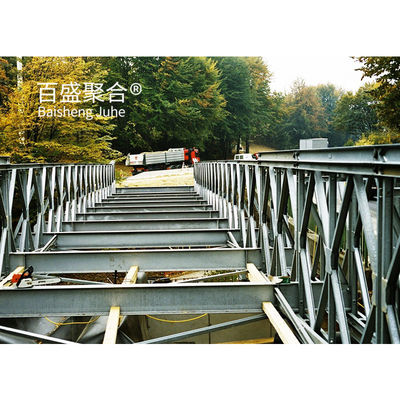 Hızlı İnşaat Truss Bailey Köprüsü Toleransı ± 1% ve Q355/Sınıf 350/ASTM A992