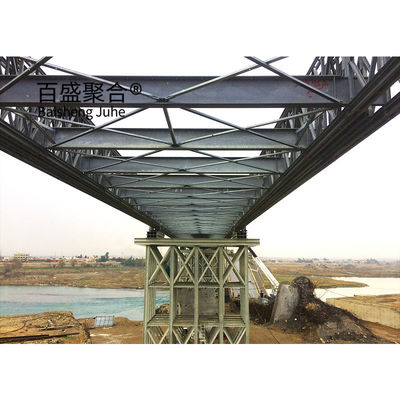 Hızlı İnşaat Truss Bailey Köprüsü Toleransı ± 1% ve Q355/Sınıf 350/ASTM A992