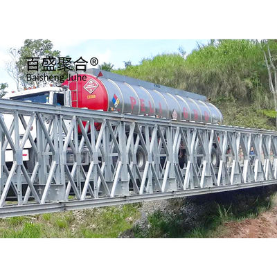 Galvanizli Panel Çelik Yapı Köprüsü Q355 / Sınıf 350 / ASTM A992 Taşınabilir Çelik Köprüler