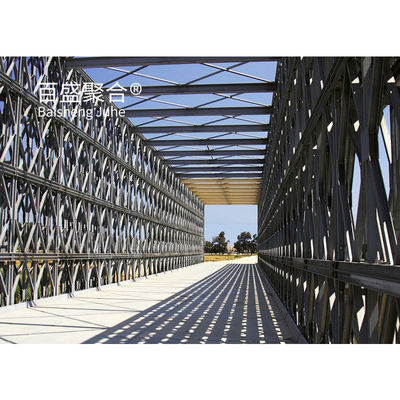 Galvanizli Panel Çelik Yapı Köprüsü Q355 / Sınıf 350 / ASTM A992 Taşınabilir Çelik Köprüler