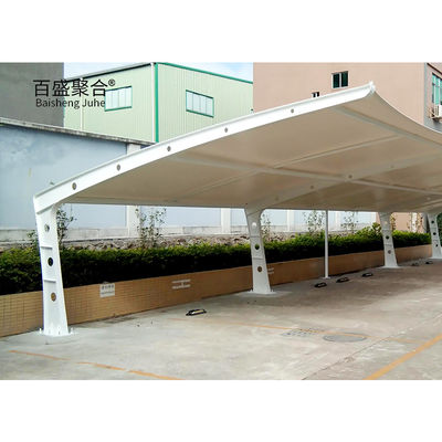 Sağlam Isı İşlenmiş Çelik Yapı Dışarıda Depolama ve Etkinlikler için Carport Araba Garajı