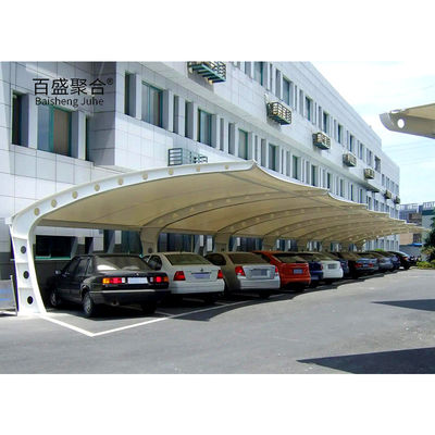 Sağlam Isı İşlenmiş Çelik Yapı Dışarıda Depolama ve Etkinlikler için Carport Araba Garajı