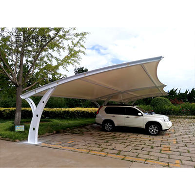 Sağlam Isı İşlenmiş Çelik Yapı Dışarıda Depolama ve Etkinlikler için Carport Araba Garajı