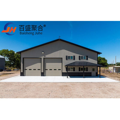 ASTM Standart Özelleştirilmiş Küçük Uzay Çerçeve Prefab Hafif Ağırlıklı Çelik Yapı Garaj