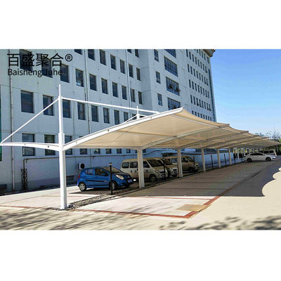PVDF/PTFE yelken bitirme çelik yapısı 10x20 Metal garaj kanopi