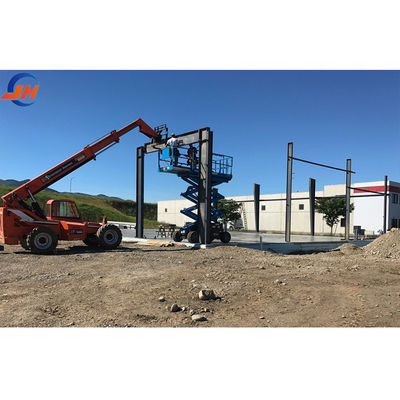 Galvanize Prefabrik Çelik Yapı Depo için Metal Depolama Şedi Tasarımı