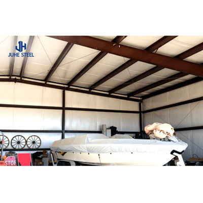 Portable Metal Steel Structure Car Garage Building With Doors And Solid H Shape Steel Beam (Gözlüklü Metal Çelik Yapısı, Kapılar ve Katı H Şekilli Çelik kirişli bina)