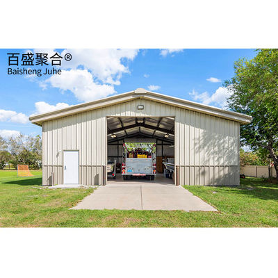 Prefab Steel Building Kits Garaj Çadırı Düşük Karbonlu Çelik Çerçeve