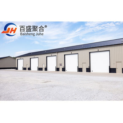 Q235B / Q345B Dalgalanmış metal tabakası metal kulübe dalgalanmış çelik binalar otopark