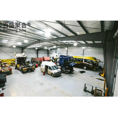 2 Araba Prefab Metal Garajı Q235 Q355B Q235 Q235B Q345 Sınıf