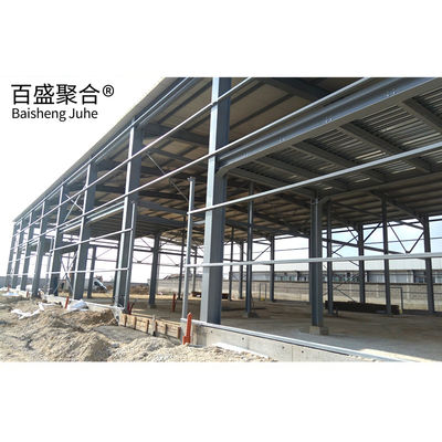 Q235B Q345B Düşük karbonlu çelik çok katlı çelik çerçeve inşaat prefab çelik depo